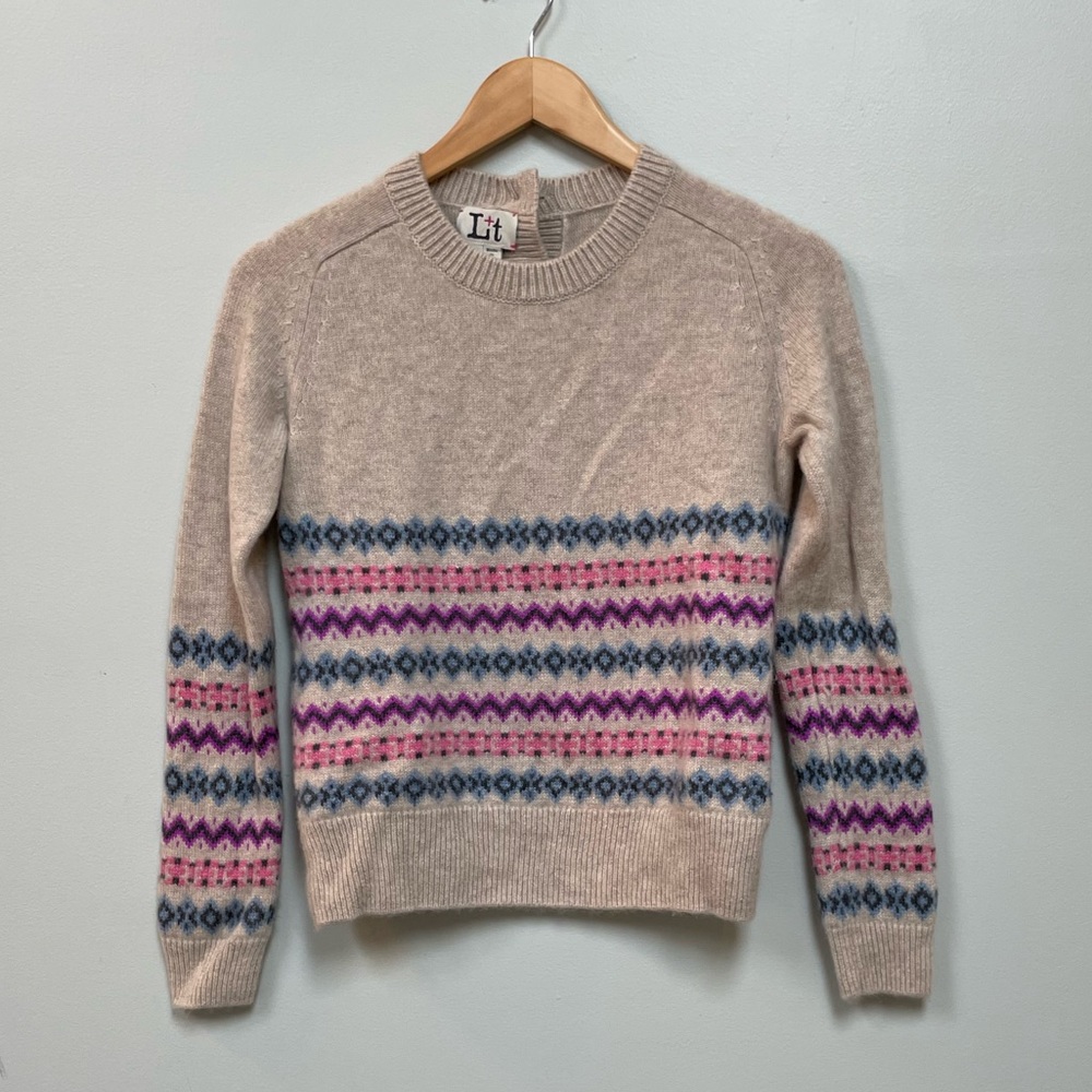 Sweater with button detail on back